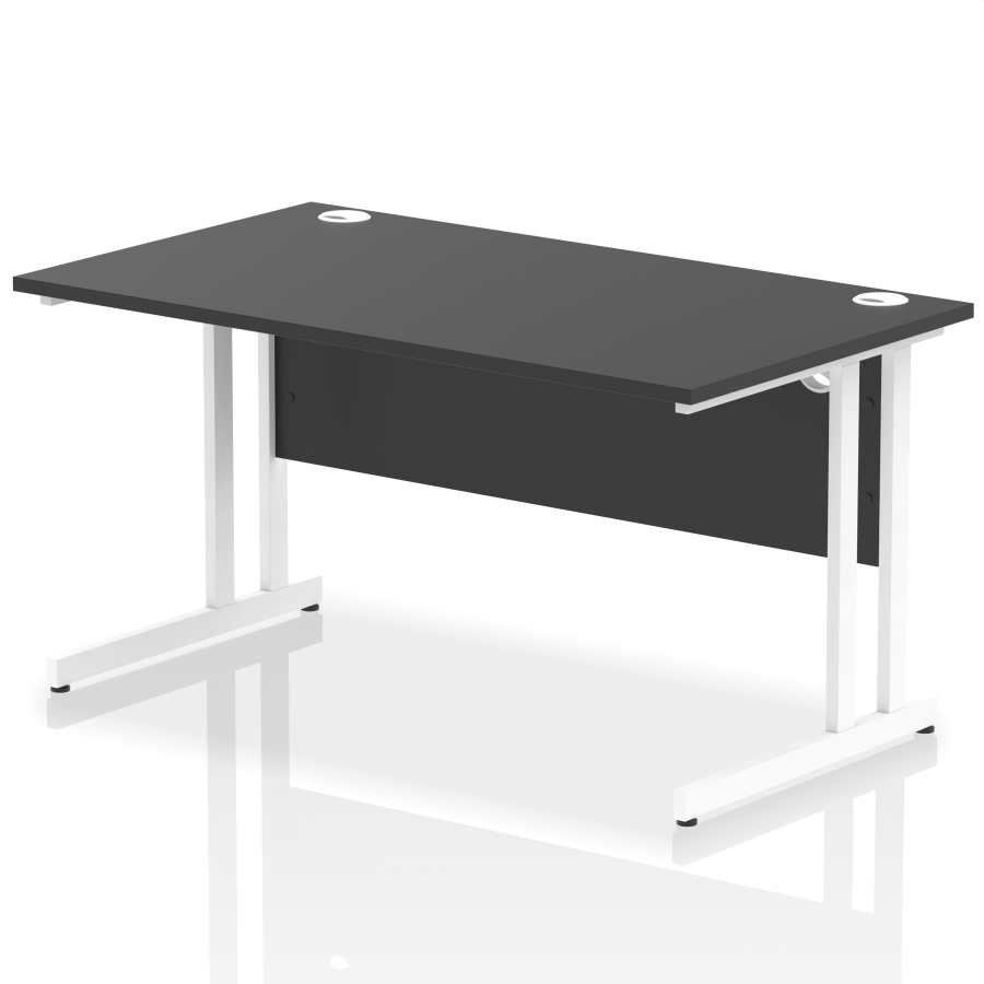 Rayleigh Cantilever 800mm Deep Straight Office Desk